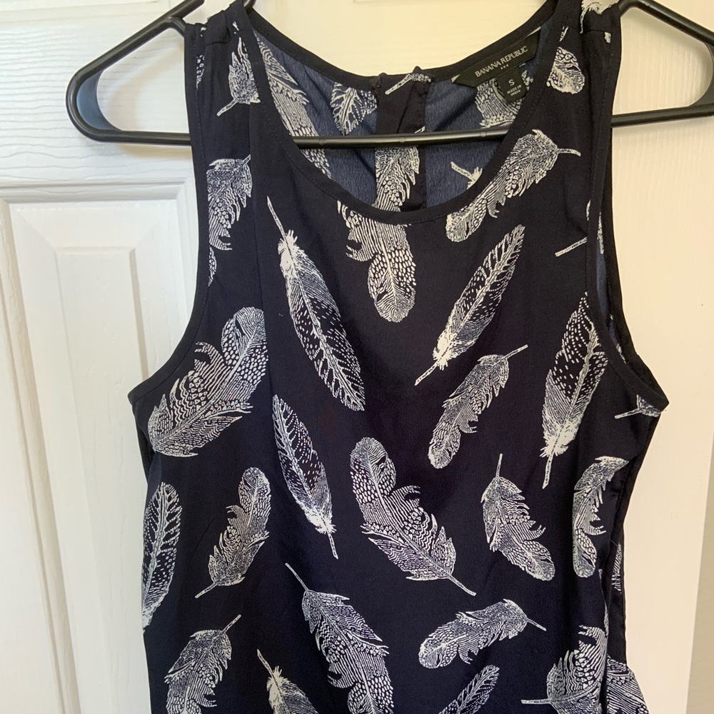 Small Navy Banana Republic Blouse